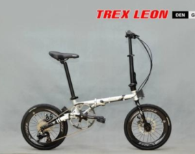 Xe đạp gấp TREX LEON: Khung càng thép CHROMOLY, Group SENSAH MX9 9 tốc độ, Líp thả SUGEK, Lốp KENDA 16x1 3/8